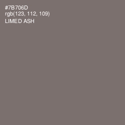 #7B706D - Limed Ash Color Image